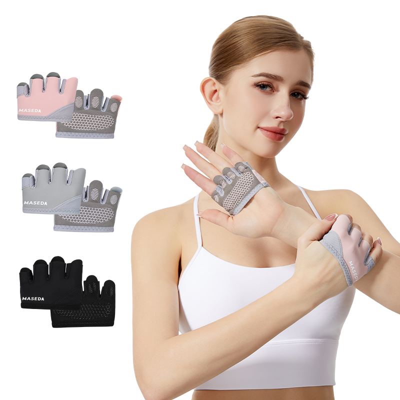 Fitness Yoga Pilates - Par de Luvas Fitness Sem Dedos: