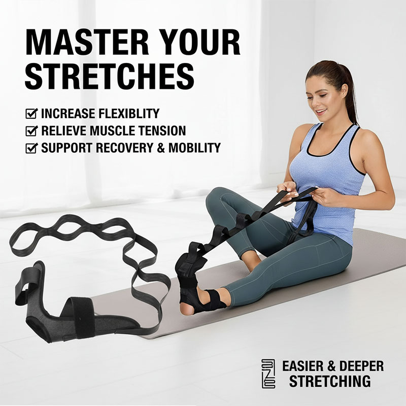 Pilates Ankle Strap - Faixa de Alongamento para Yoga, Faixa