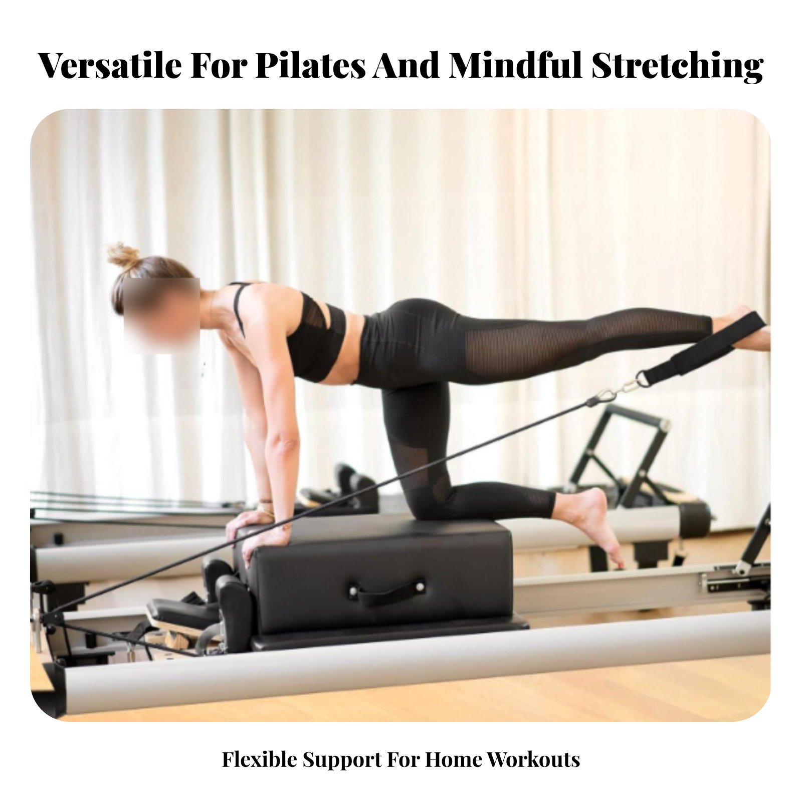 Pilates Ankle Strap - Alça Dupla para Pilates, Alça Portátil