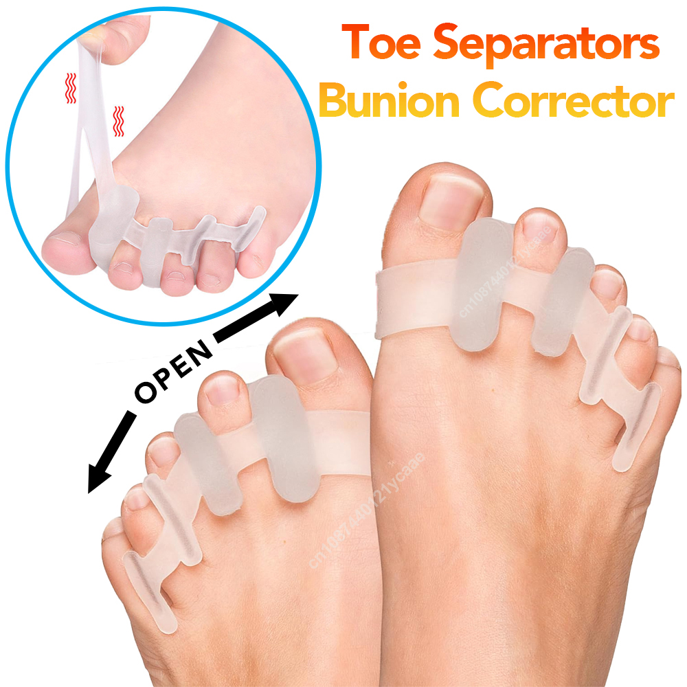 Toe Separator Silicon - Separador de dedos de silicone, corretor