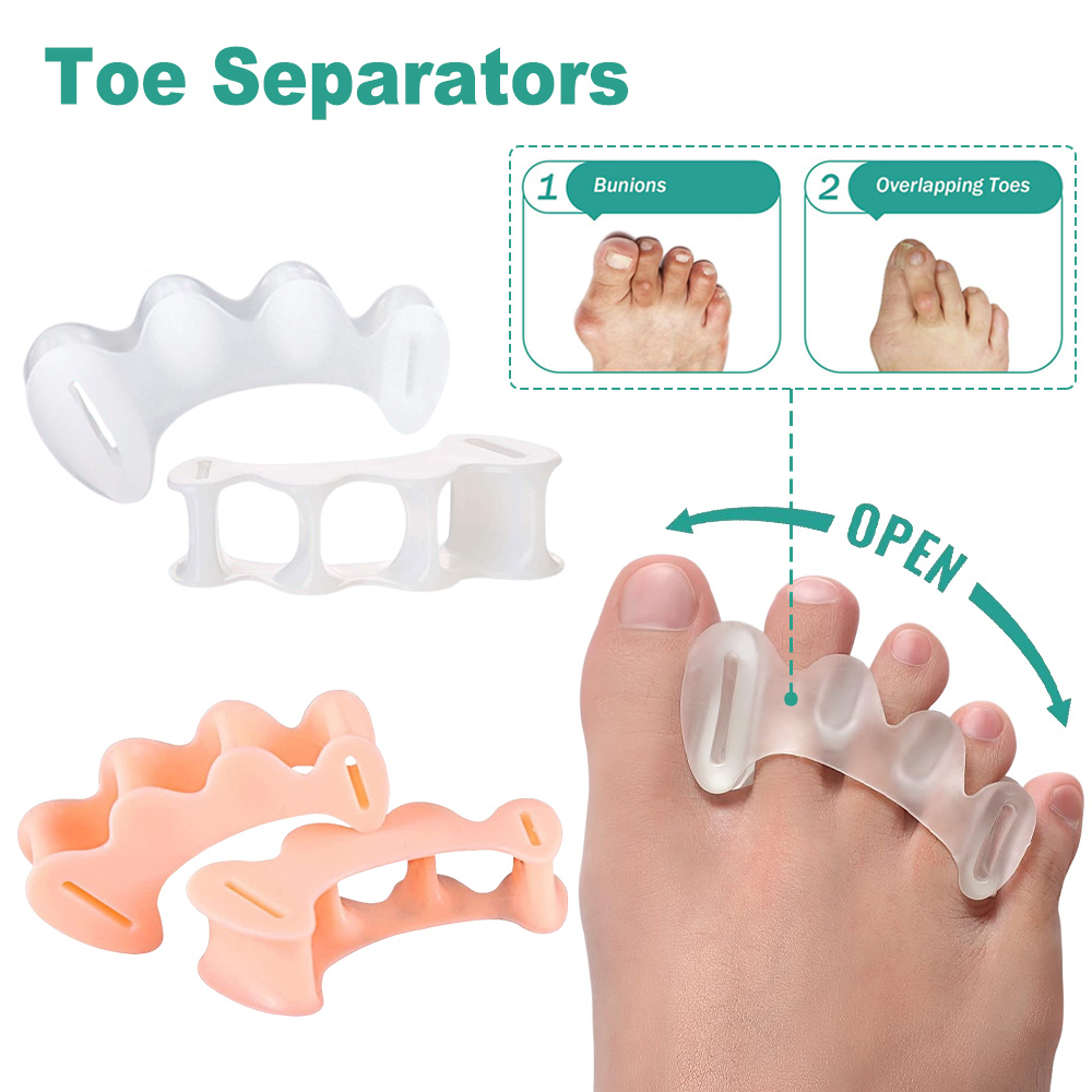 Toe Separator Silicon - 1 par de gel de silicone