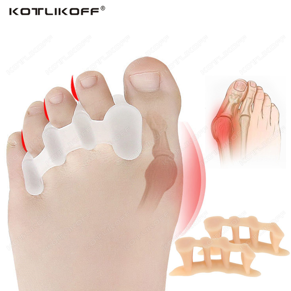 Toe Separator Silicon - Separador protetor de dedos dos pés,