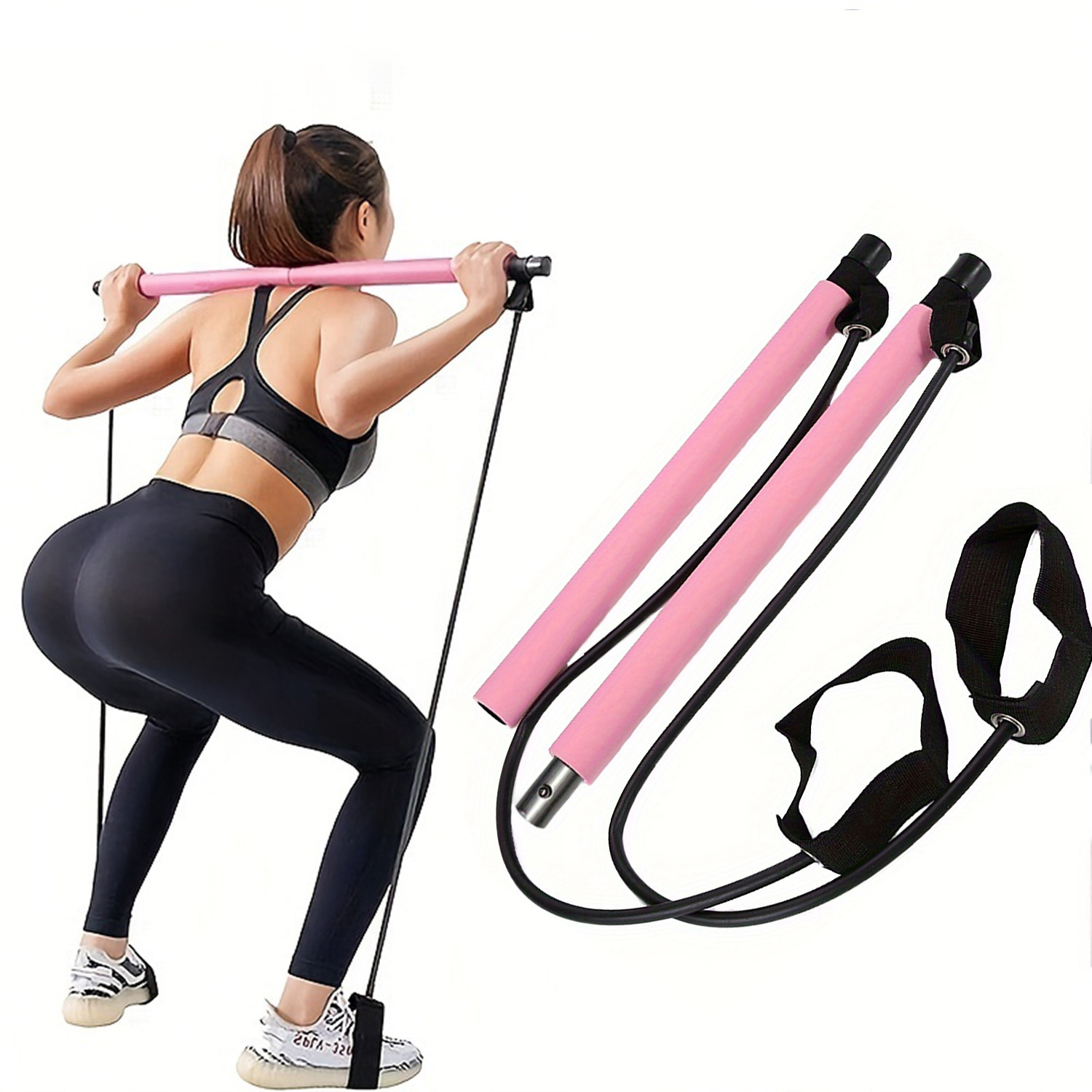 Pilates And Yoga Combined - Multifuncional barra de pilates combinação fitness