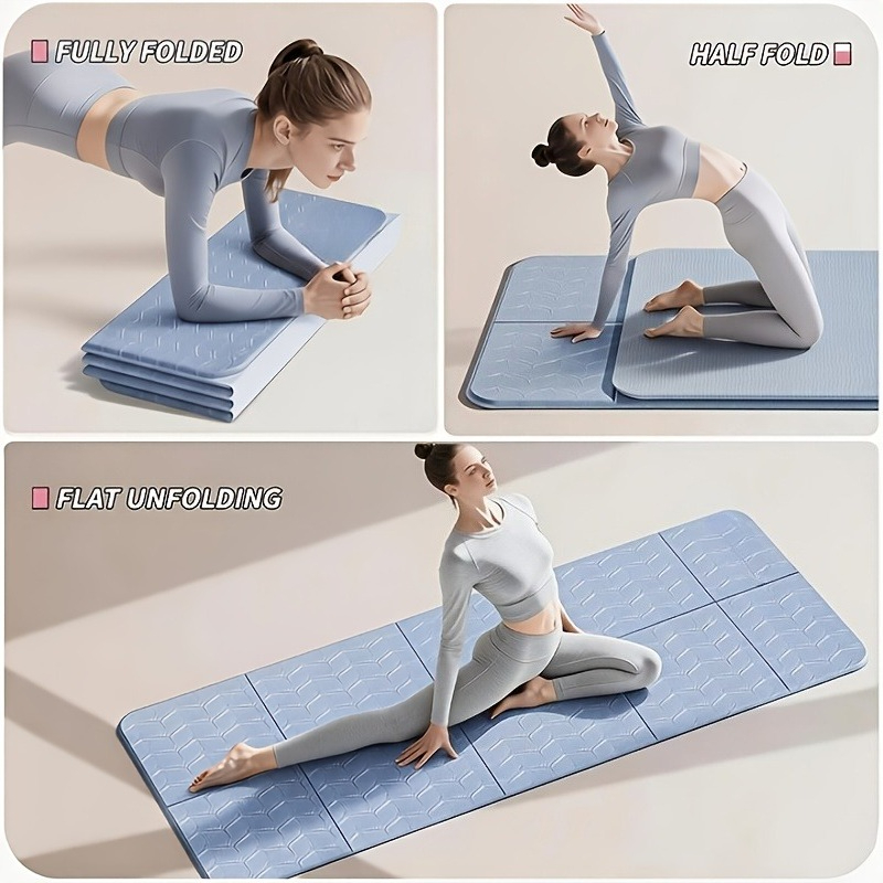 Pilates Yoga Mat Thickness - Tapete de Yoga Dobrável Antiderrapante Extra