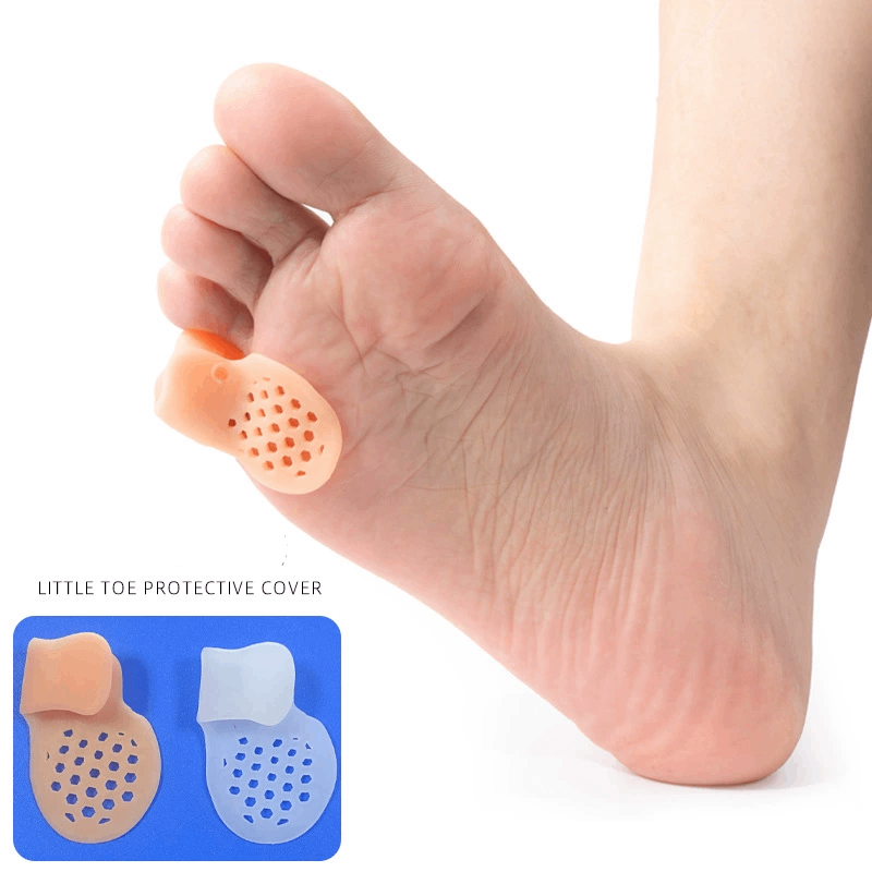 Toe Separator Silicon - 1/2/5 pares protetor de dedo mindinho