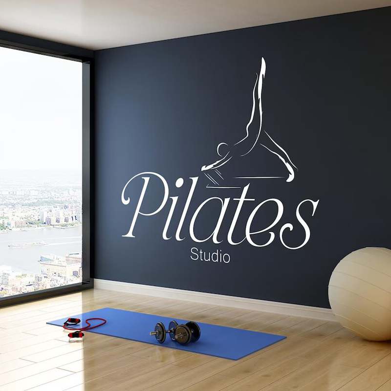 Pilates Yoga Quotes - Pilates estúdio adesivo decalque de parede
