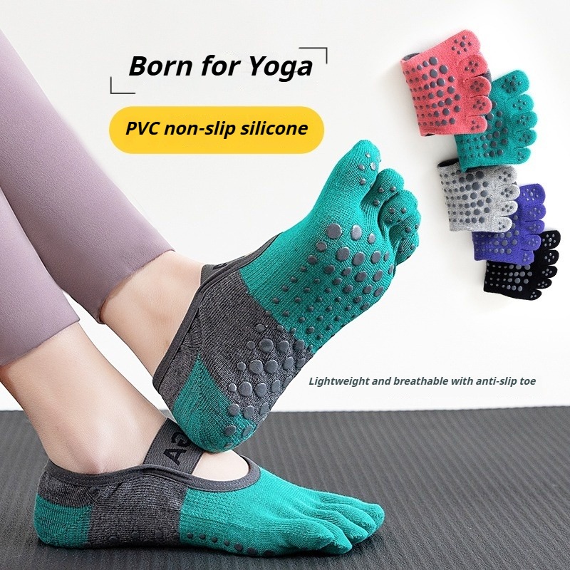 Fitness Yoga Pilates - Meias de Pilates Profissionais Antiderrapantes de