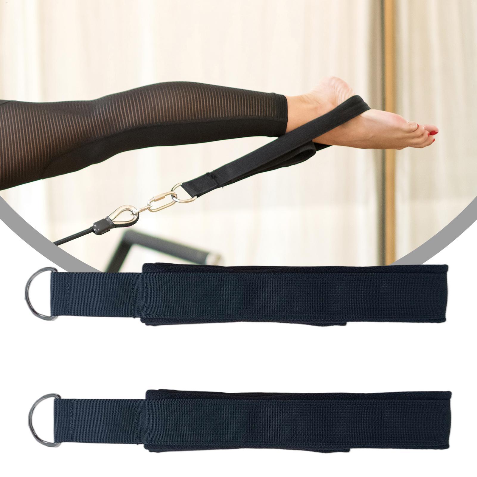 Pilates Ankle Strap - Anel duplo elástico yoga pilates cama