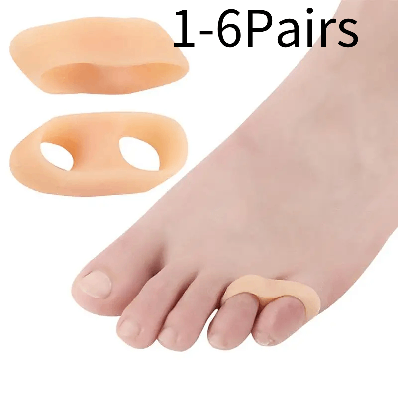 Toe Separator Silicon - 1/2/3/4/5/6 pares protetor de dedos em