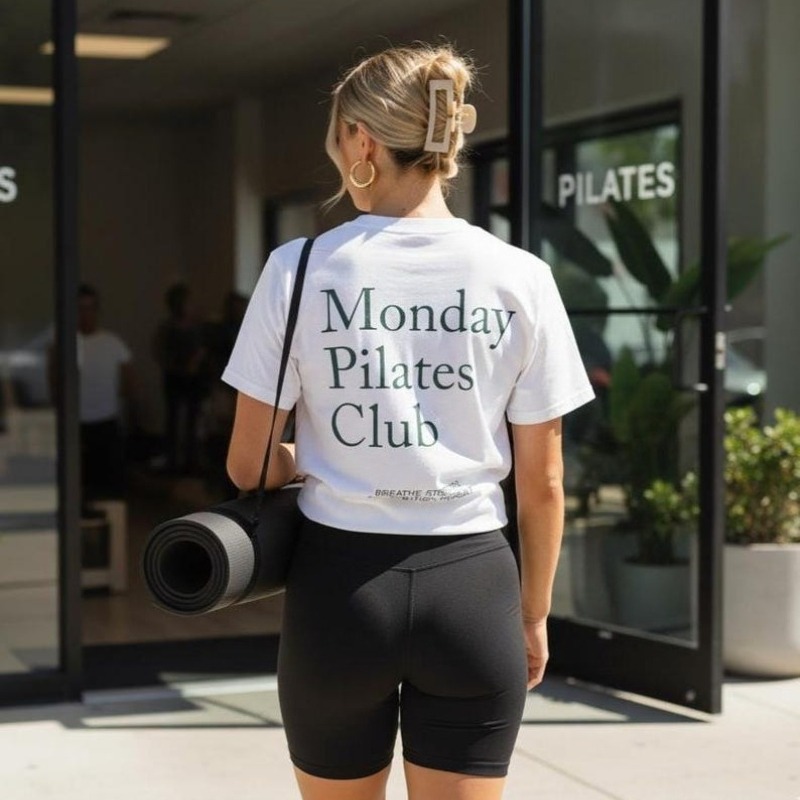 Pilates Yoga Wellness - Camiseta para Pilates, Camiseta do Clube