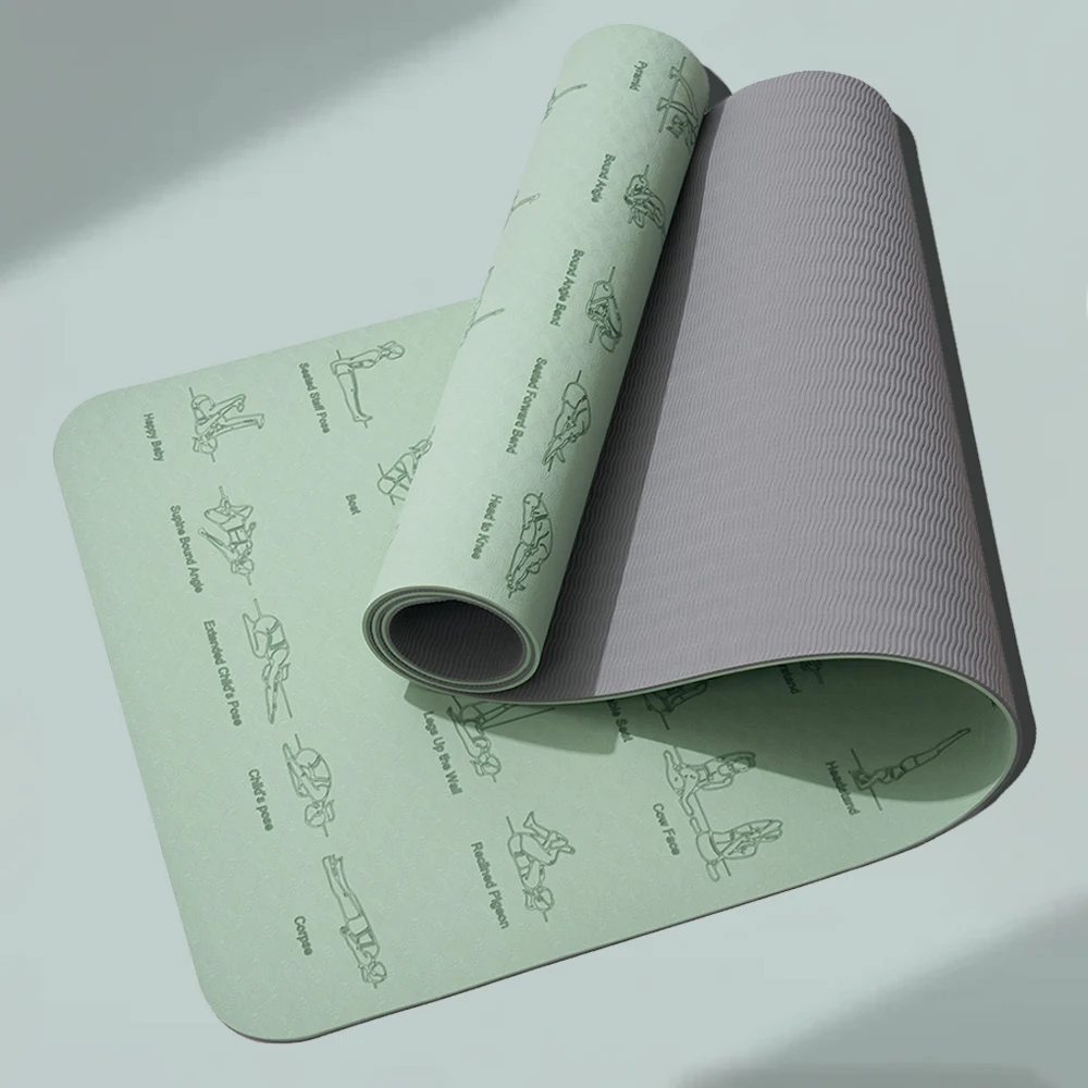 6mm dikke yoga tapete antiderr - Pilates Yoga Movement avaliação e preço