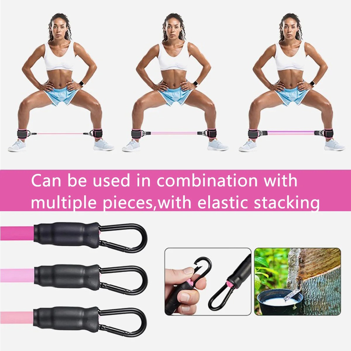 Bandas De Resistência Com Cint - Pilates Ankle Strap avaliação e preço