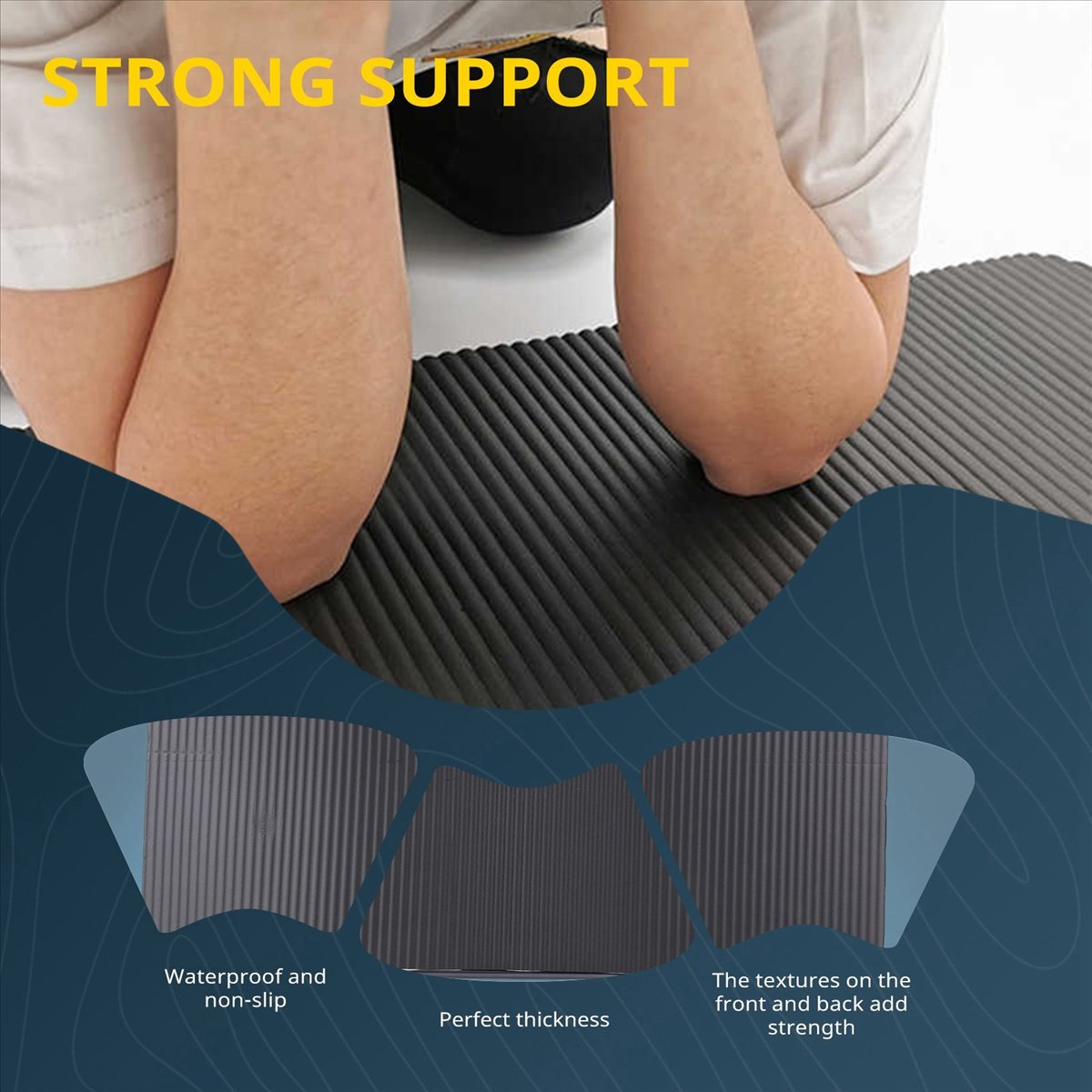 Tapete de Yoga Doings de 15MM  - Pilates Yoga Mat Thickness avaliação e preço