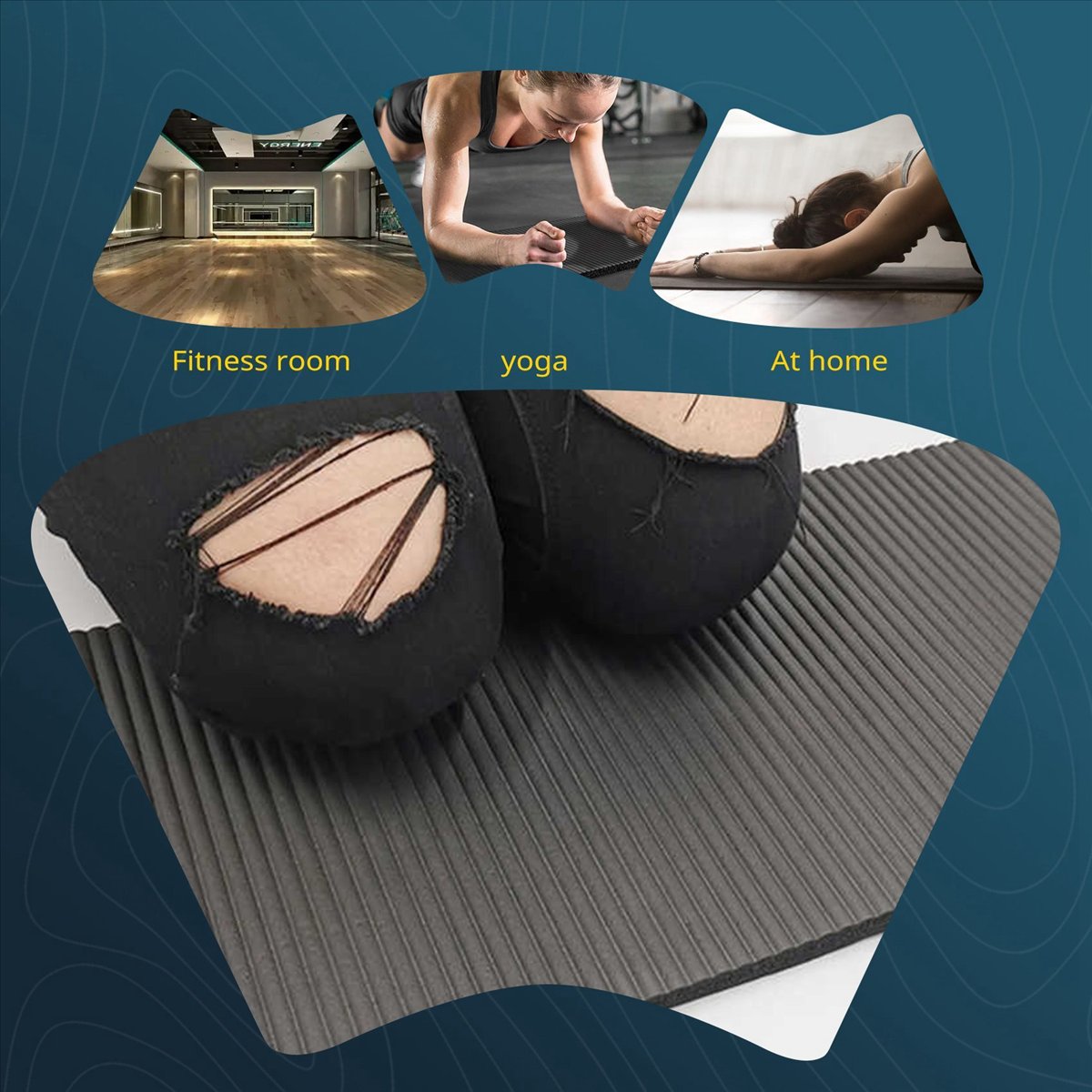 Tapete de Yoga Doings de 15MM  - Pilates Yoga Mat Thickness avaliação e preço