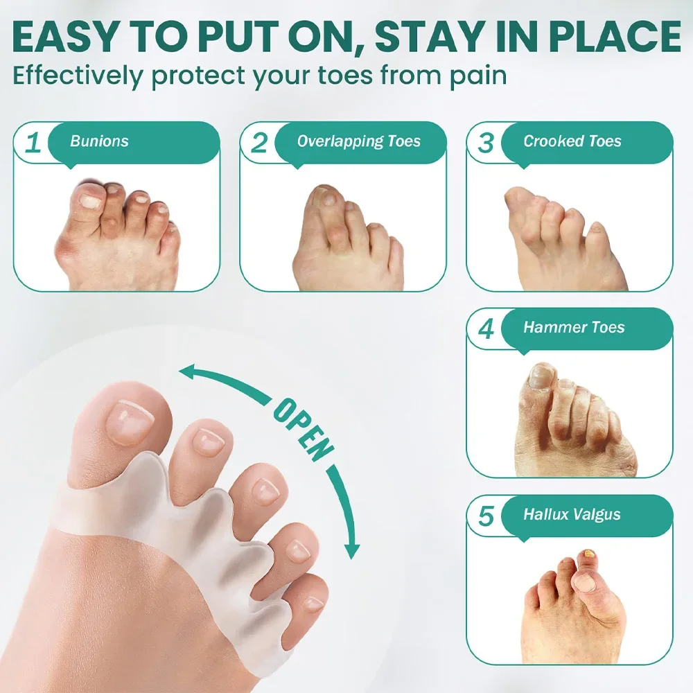 Separador de Dedos de Silicone - Toe Separator Silicon avaliação e preço