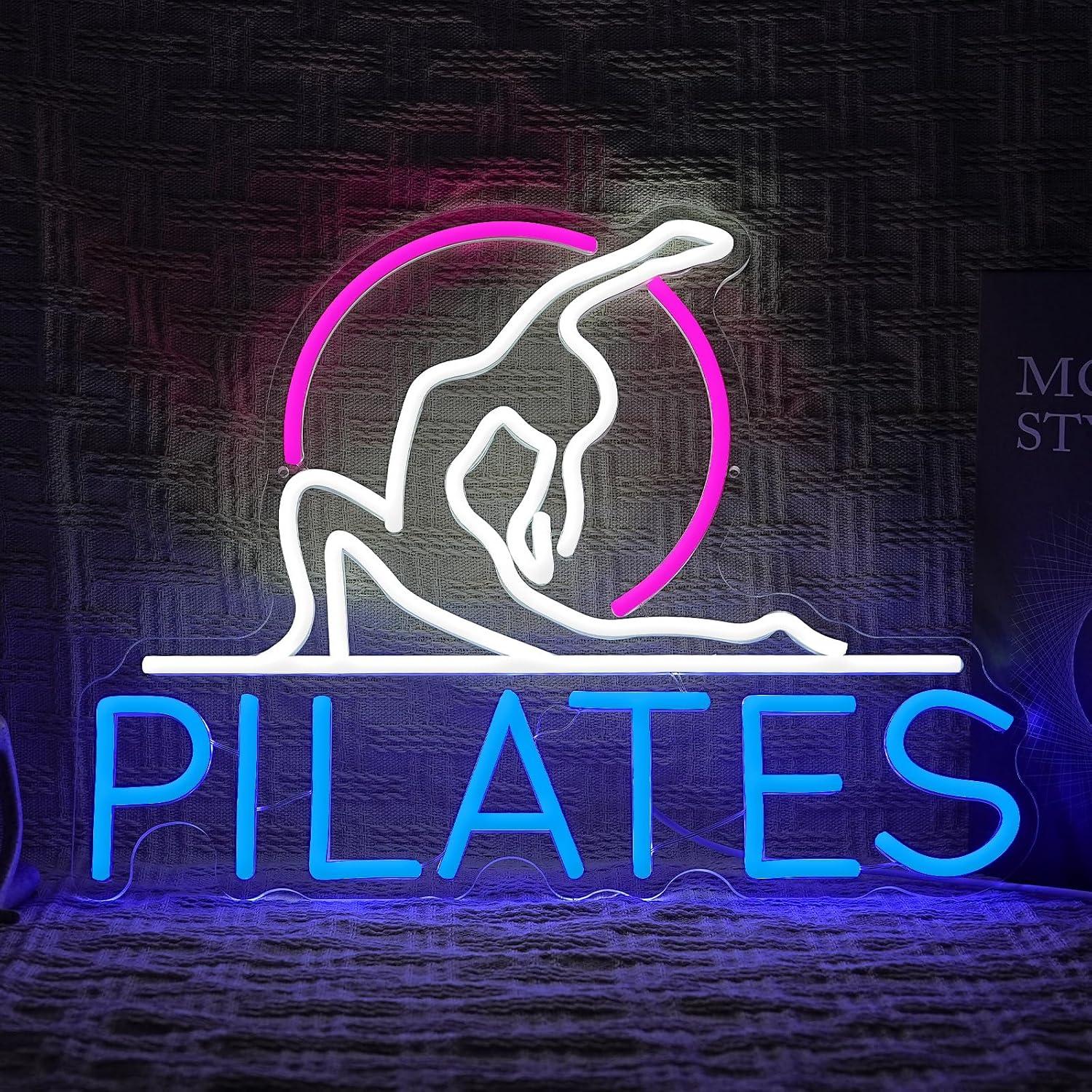 Letreiro Neon Yoga Pilates com - Pilates Yoga Room avaliação e preço