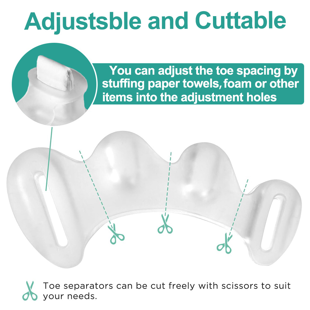 1 par de gel de silicone duro  - Toe Separator Silicon avaliação e preço