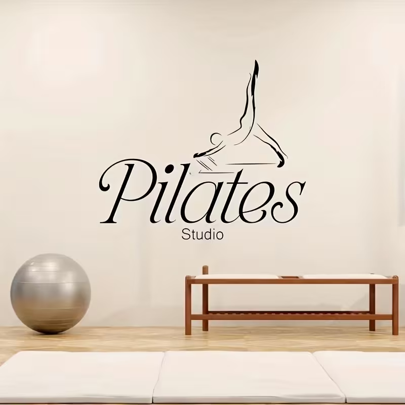 Adesivo de Parede para Estúdio - Pilates Yoga Quotes avaliação e preço