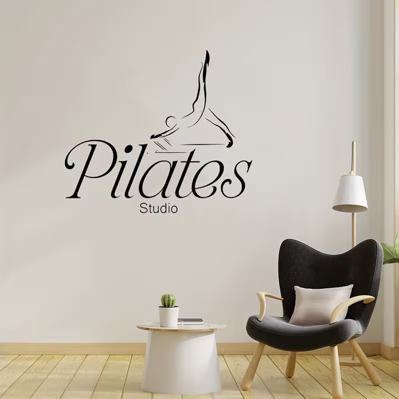 Adesivo de Parede para Estúdio - Pilates Yoga Quotes avaliação e preço