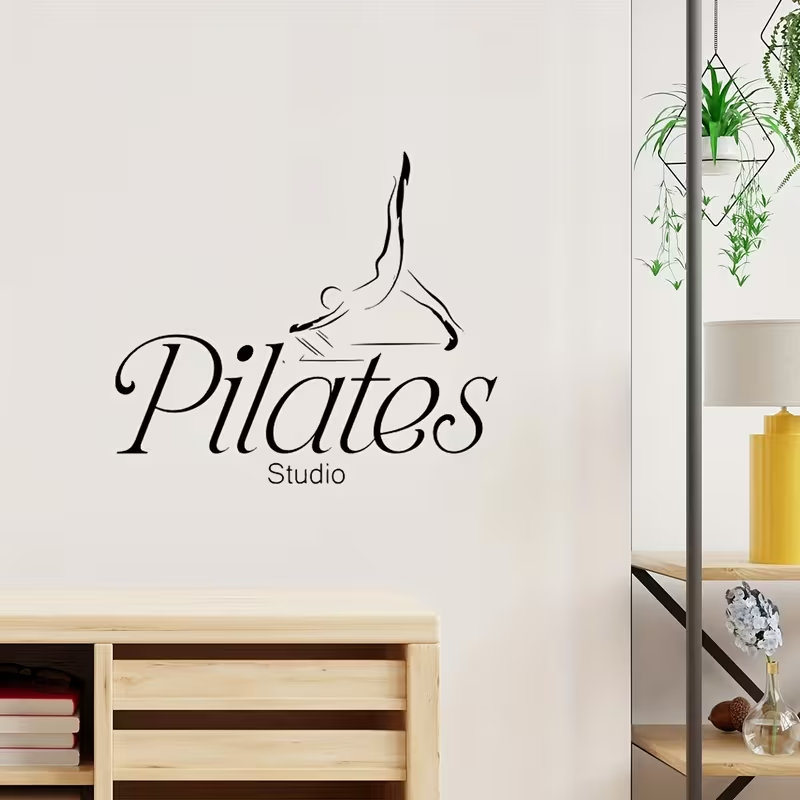 Adesivo de Parede para Estúdio - Pilates Yoga Quotes avaliação e preço