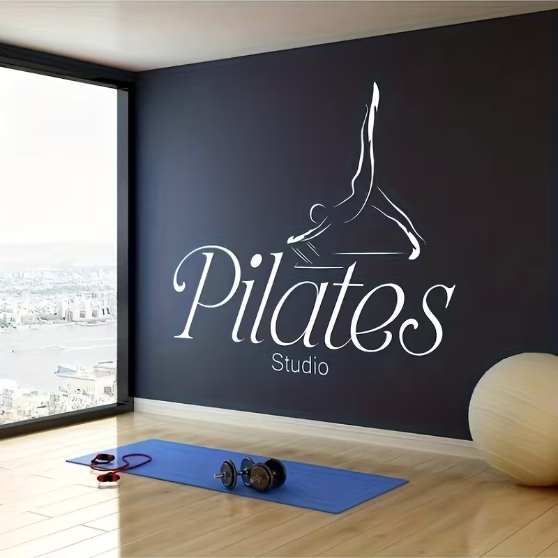 Adesivo de Parede para Estúdio - Pilates Yoga Quotes avaliação e preço
