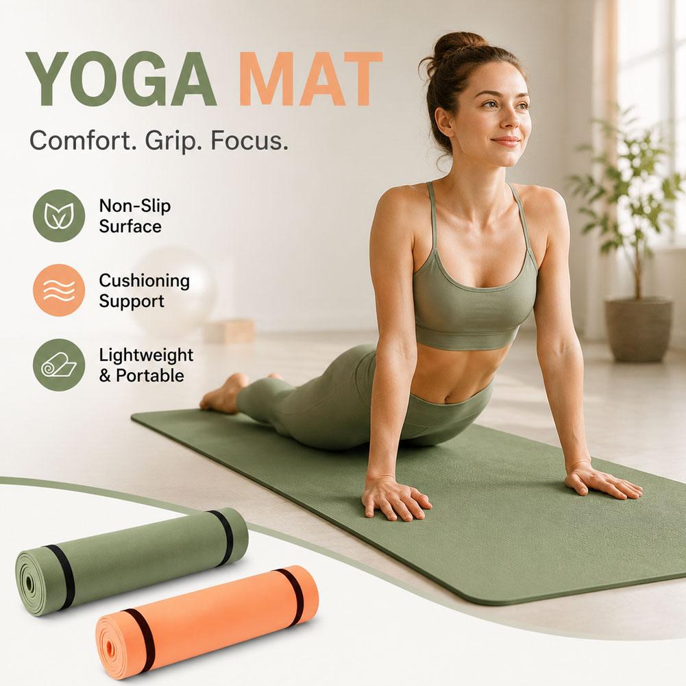Tapete de ioga grosso antiderr - Pilates Yoga Mat Thickness avaliação e preço