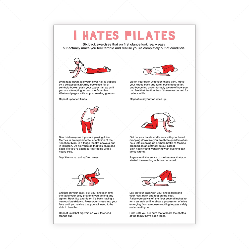 Je déteste PILATES Serviette à - Pilates Yoga Room avaliação e preço