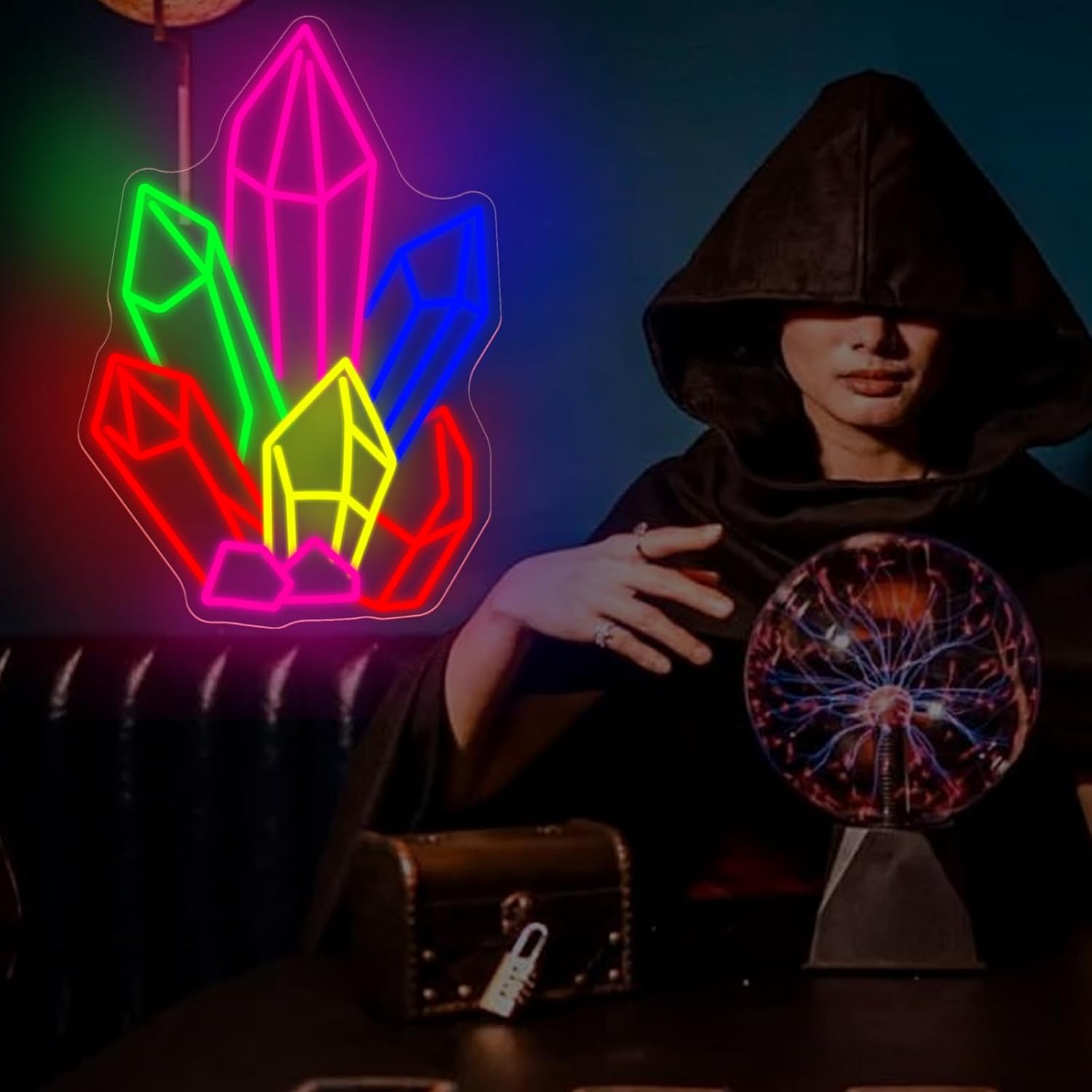 Letreiro Neon de Cristais e Pe - Pilates Yoga Room avaliação e preço