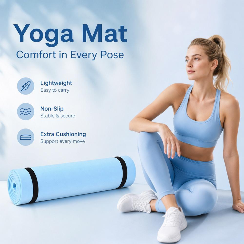 Tapete de ioga grosso antiderr - Pilates Yoga Mat Thickness avaliação e preço